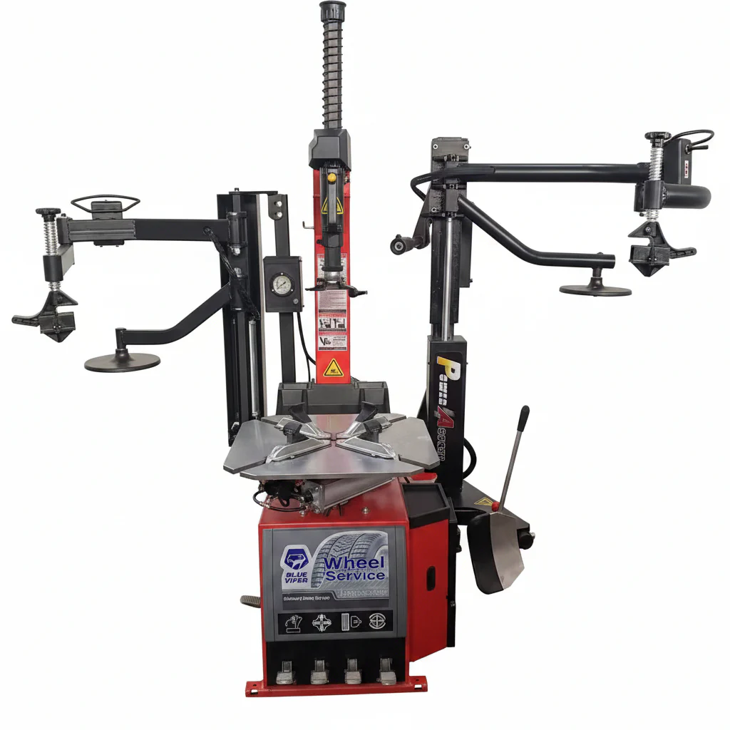 Blue Viper FT800 Automatic Tire Changer – Dual Assist Arms, Air Blast, 28.5" Clamp | SKU: FT800
