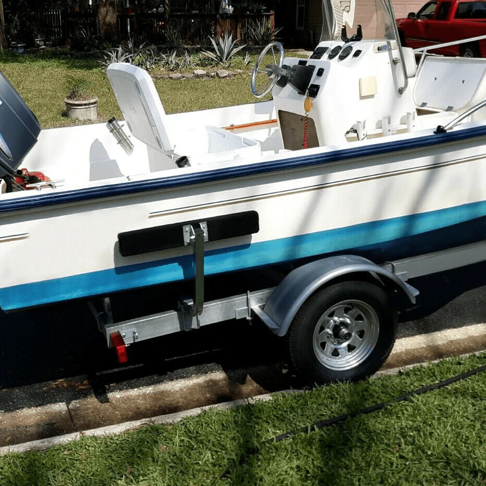 Boat Trailer Guide 2 Foot Bunk Board Guide-On Rails with Marine Grade Carpet Adjustable Galvanized Steel LYOM054 - Image 3