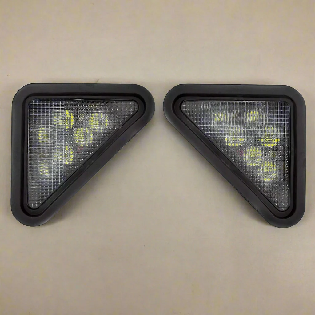 New LED Headlight Assembly Set for Bobcat – Replaces 7259523 & 7259524 | Left & Right LED Lights for Loaders S100–S850 | Includes 6718042 & 6718043