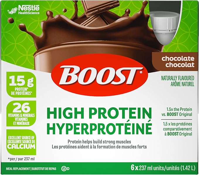 BOOST High Protein Meal Replacement Drink 6 x 237mL Ready to Drink Nutrition Shake