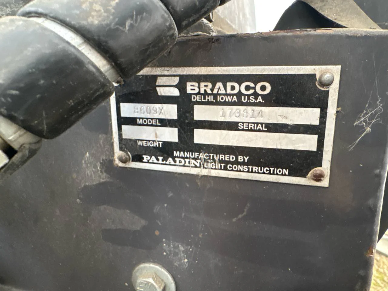 Bradco 8809X Backhoe Attachment | Lightly Used Surplus | Paladin Construction Group | Model 8809X - Image 4