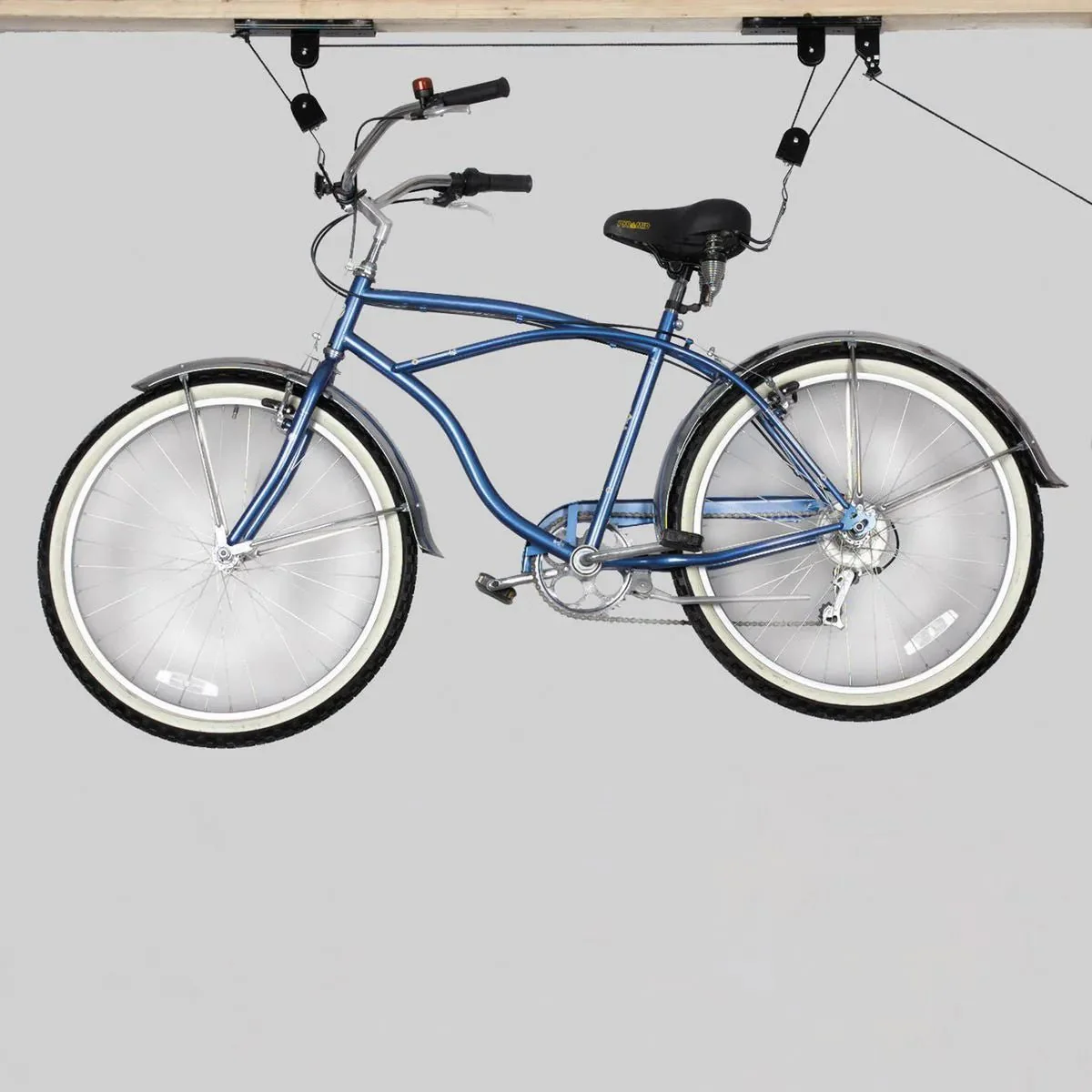 Ceiling Bike Storage Hoist Pulley System – Heavy-Duty 55 lb (25 kg) Lift for Garage Organization – BL05528