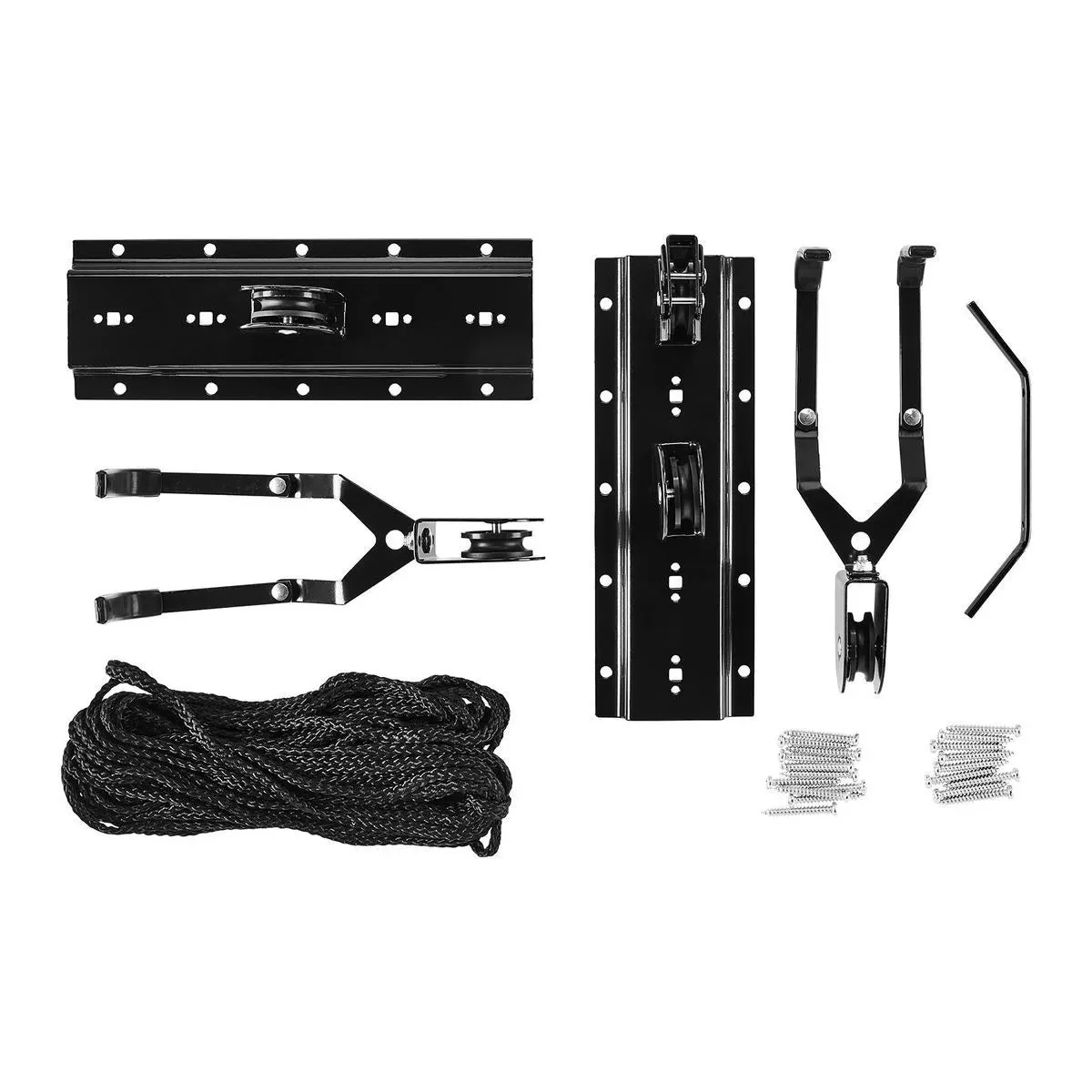 Ceiling Bike Storage Hoist Pulley System – Heavy-Duty 55 lb (25 kg) Lift for Garage Organization – BL05528 - Image 2