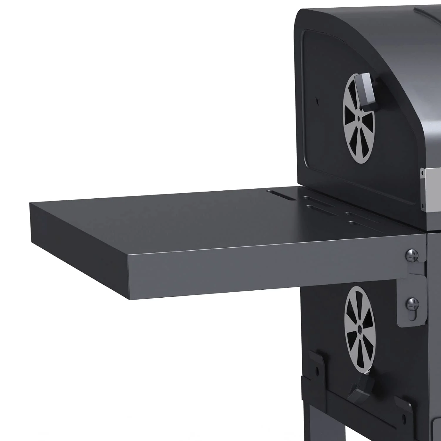 Charcoal BBQ Grill Adjustable Crank Height Outdoor Barbeque Grill Cart 21RG111 - Image 3