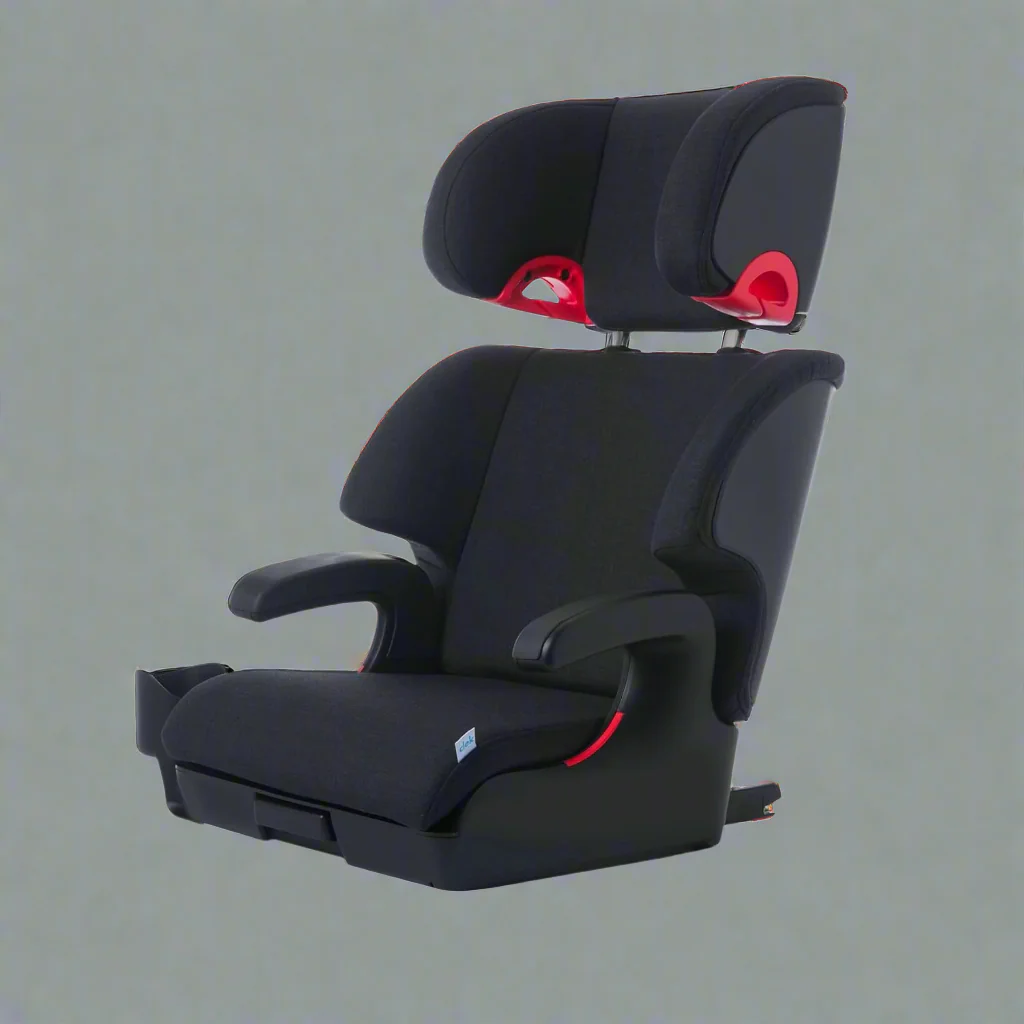 Clek Oobr High Back Booster Seat – LATCH, Reclining, Adjustable Headrest, Mammoth Fabric B09DFRY7DY
