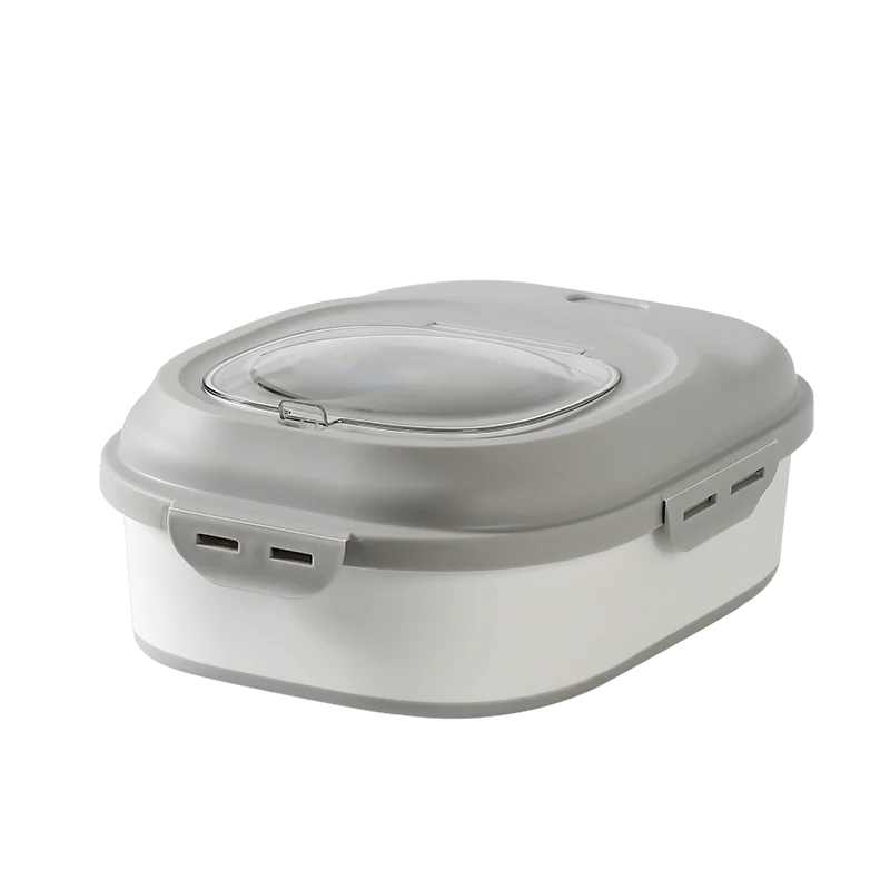Collapsible Dog Food Storage Container with Lid – Portable Pet Food Bin for Travel & Home | S1338