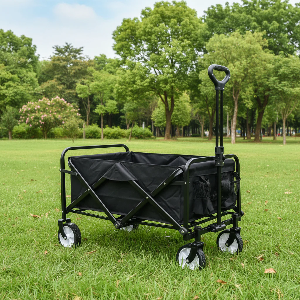 Collapsible Folding Wagon Cart – Heavy-Duty Foldable Utility Wagon AMOTC05