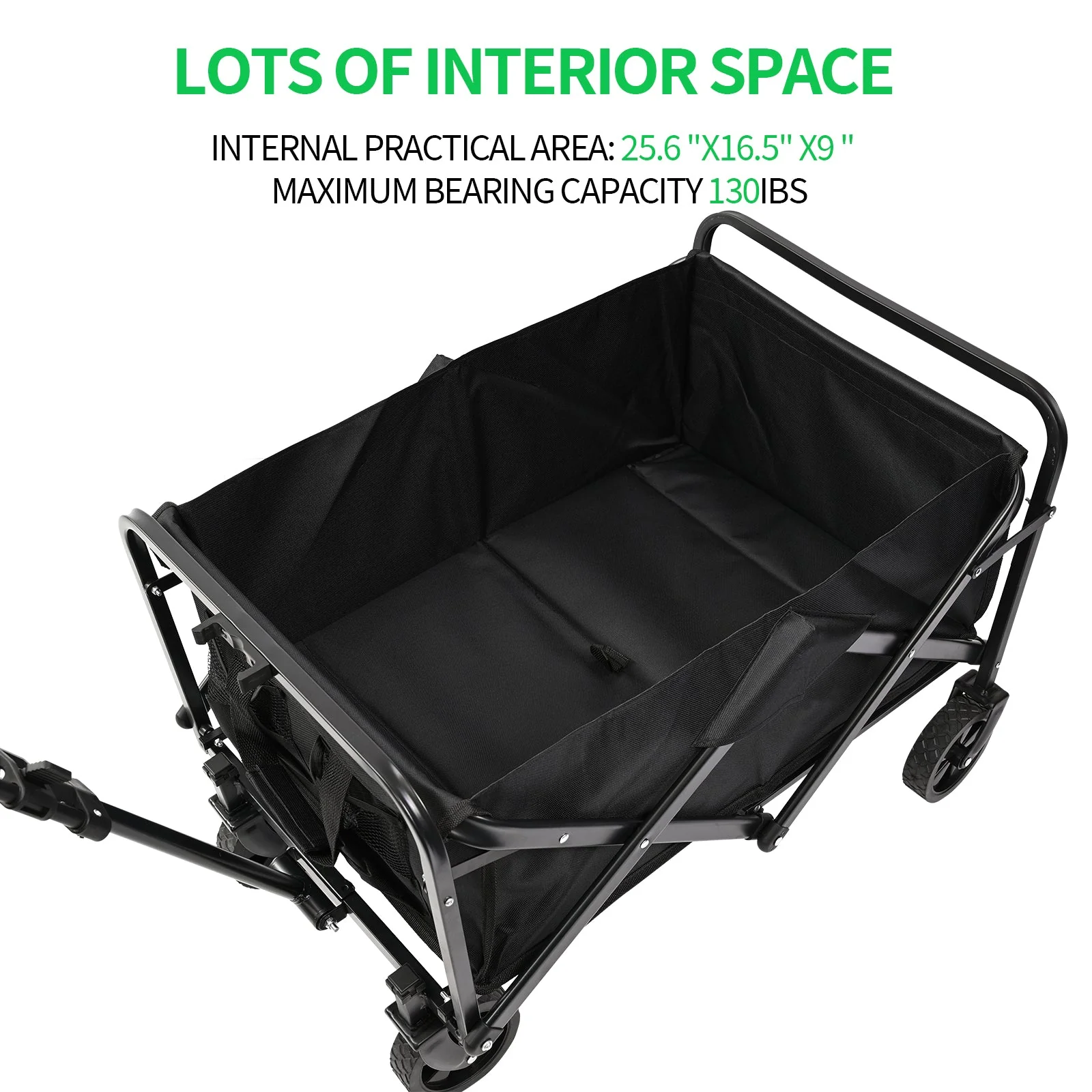 Collapsible Folding Wagon Cart – Heavy-Duty Foldable Utility Wagon AMOTC05 - Image 5