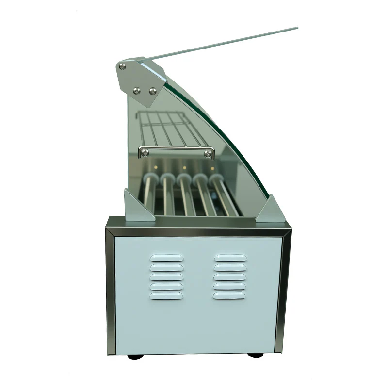 Commercial Hot Dog Roller Grill with Bun Warmer – Dual Temp 5/7/11 Roll Stainless Steel 110V 68450S - Image 2