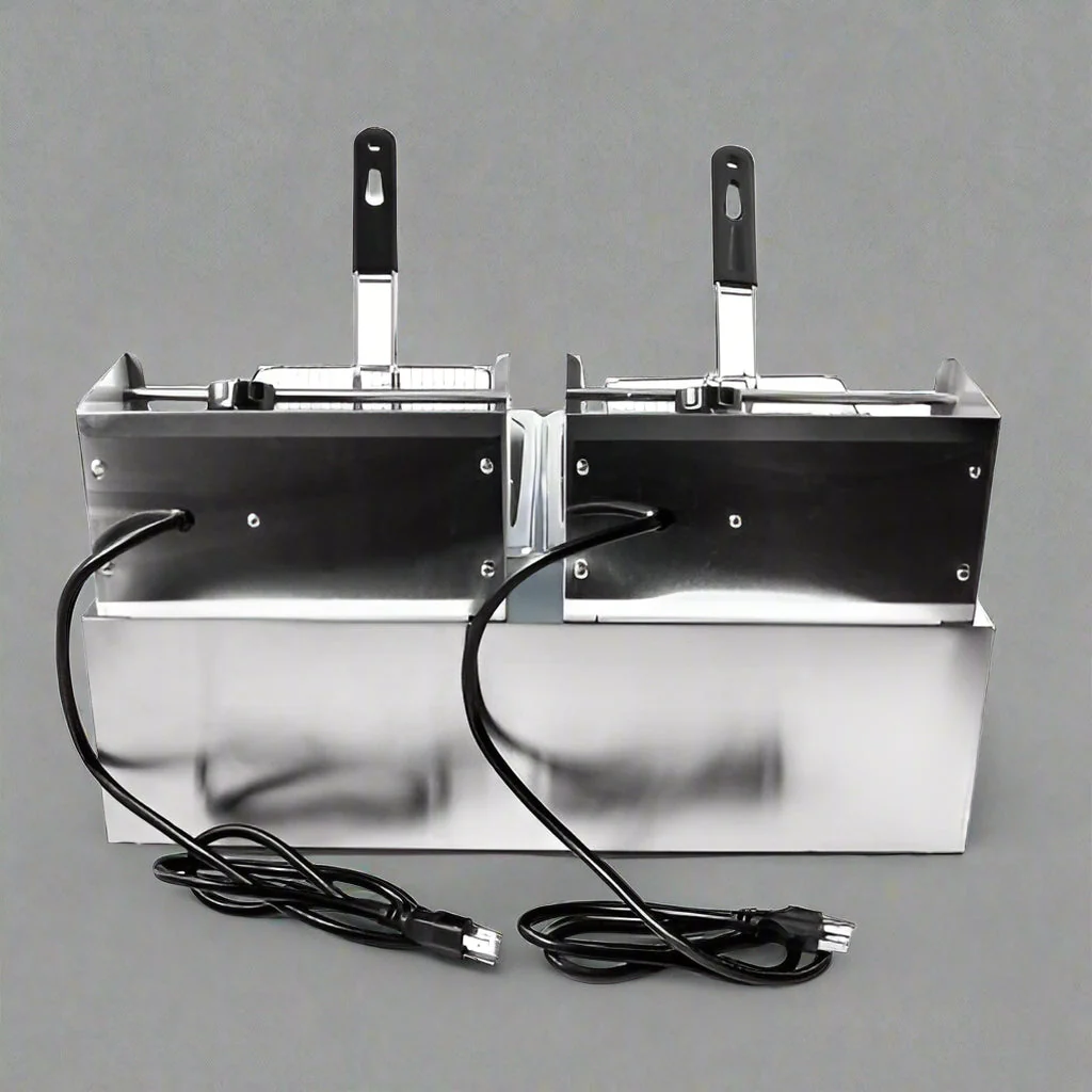 Commercial Electric Deep Fryers – 6L & 11L Single and Double Tank Stainless Steel Models - Image 3
