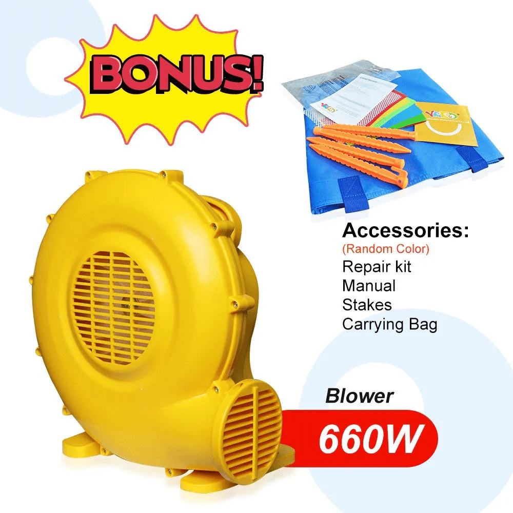 Commercial Grade Inflatable Bouncy Castle with Slide & Blower – 13.1' × 12.5' – 6037 - Image 10