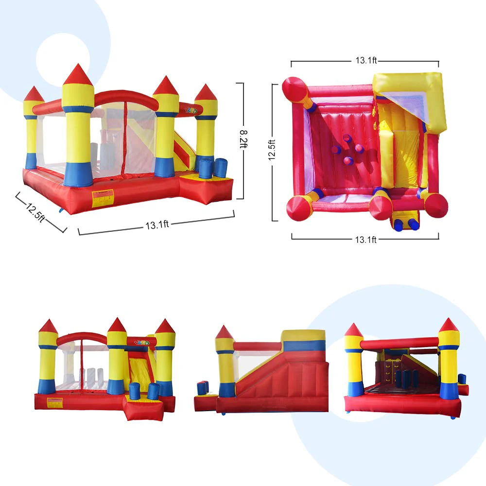 Commercial Grade Inflatable Bouncy Castle with Slide & Blower – 13.1' × 12.5' – 6037 - Image 2