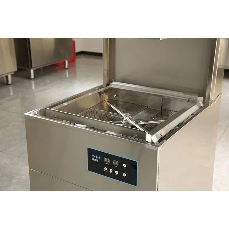 Commercial Hood Dishwasher restaurant – High Temp, 60 Racks Hour, Digital Controls, Stainless Steel DXEG400 - Image 3