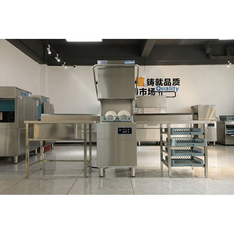 Commercial Hood Dishwasher restaurant – High Temp, 60 Racks Hour, Digital Controls, Stainless Steel DXEG400 - Image 6