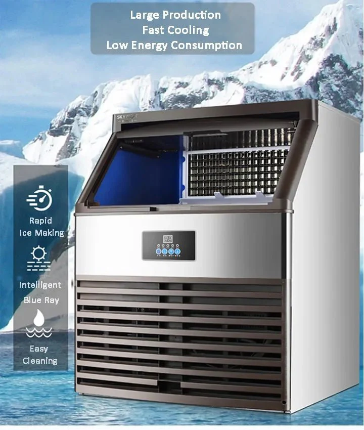 Stainless Steel Commercial Ice Cube Maker – 110V Industrial Ice Machine, 352 LBS/24H | Model S1187 - Image 4