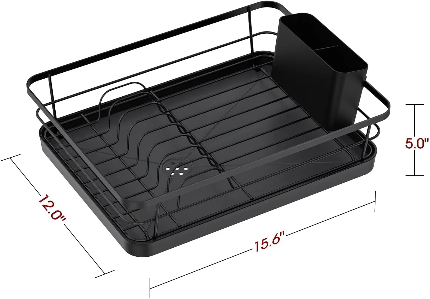 Stainless Steel Dish Drying Rack with Drainboard – Compact Kitchen Organizer | Model S1314 - Image 3