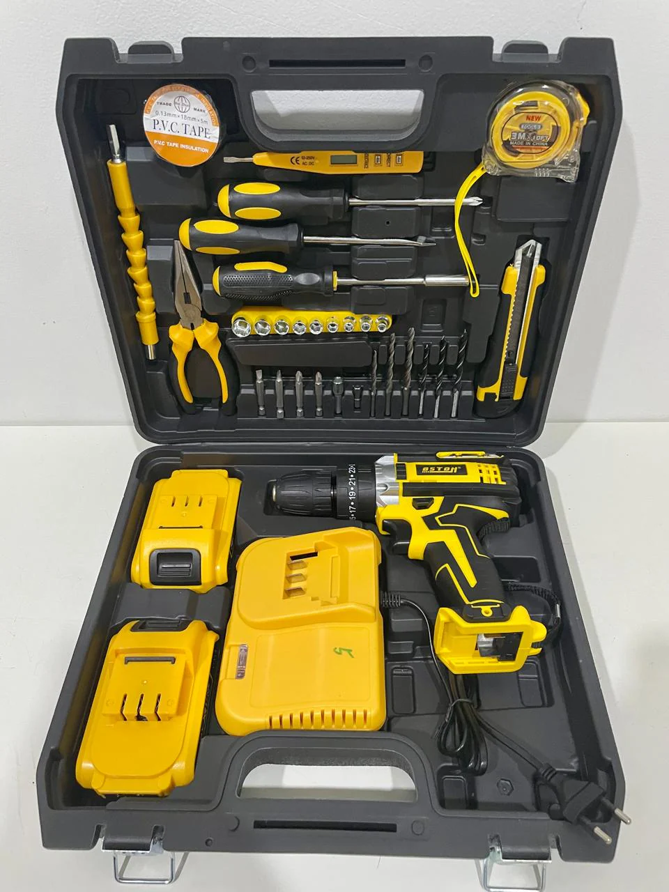 Cordless Impact Drill & Power Screwdriver Kit Li-ion – Rechargeable, Variable Speed, LED Light, Portable Carry Case DW791