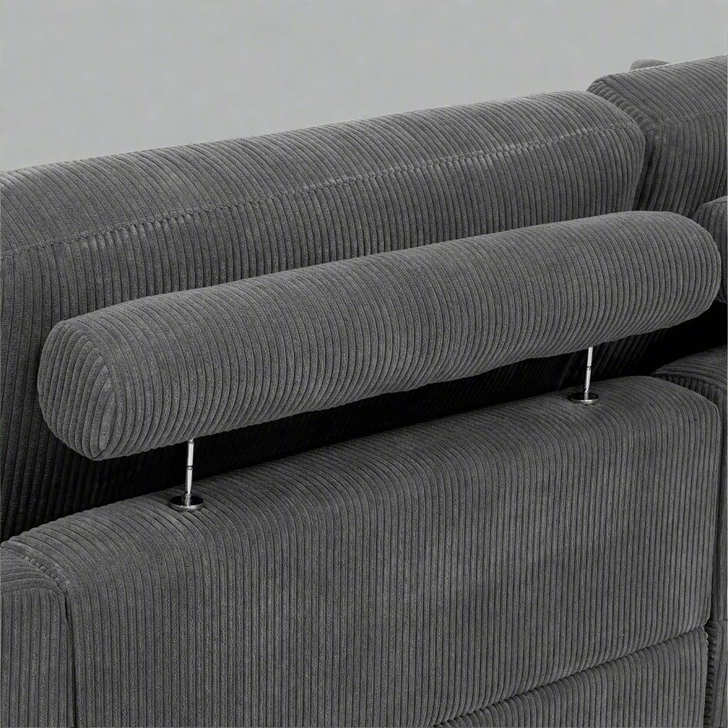 Oversized Corduroy Modular Sofa & Ottoman – Ultra Soft, Customizable Living Room Seating - Image 20