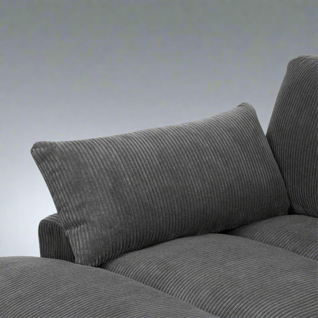 Oversized Corduroy Modular Sofa & Ottoman – Ultra Soft, Customizable Living Room Seating - Image 21