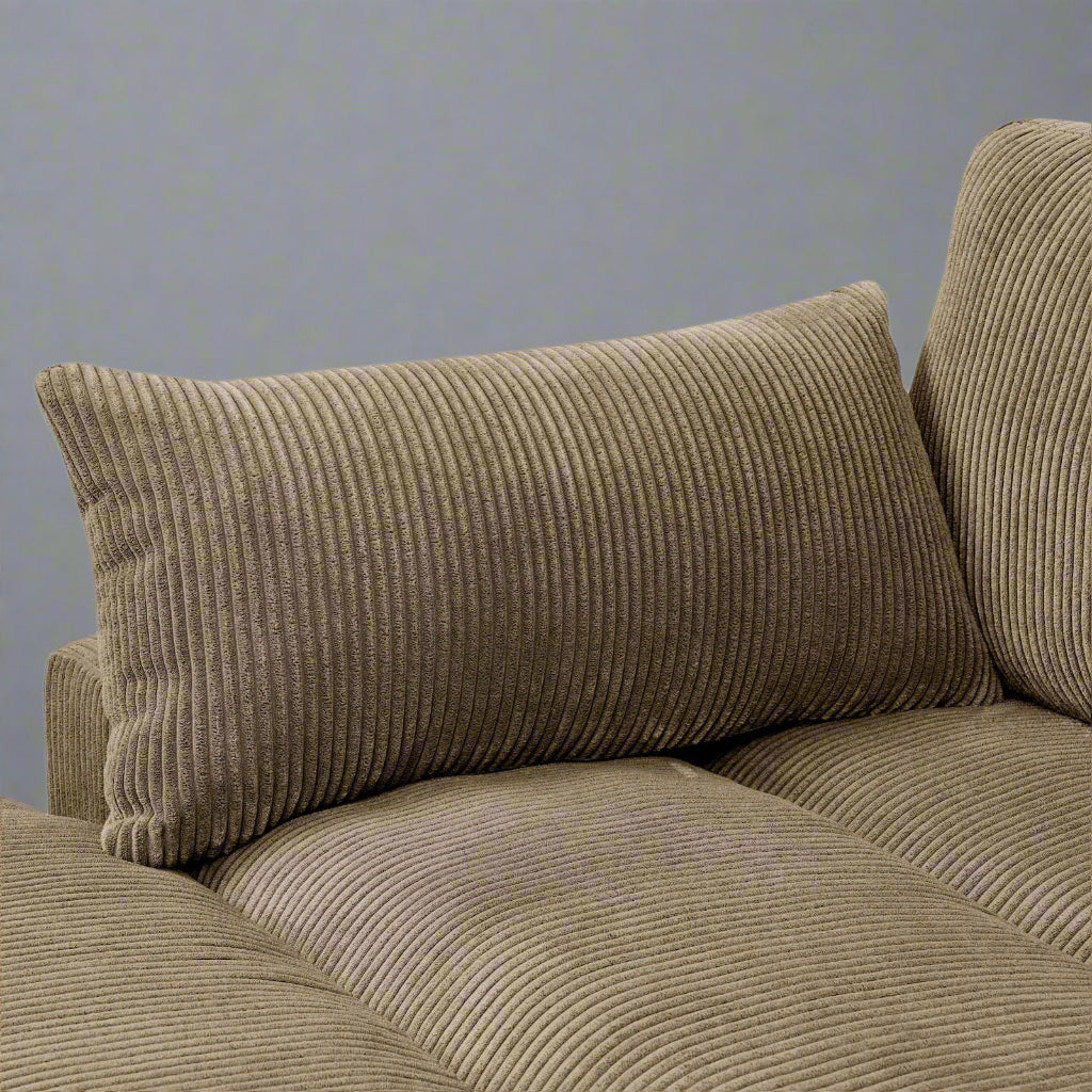 Oversized Corduroy Modular Sofa & Ottoman – Ultra Soft, Customizable Living Room Seating - Image 6
