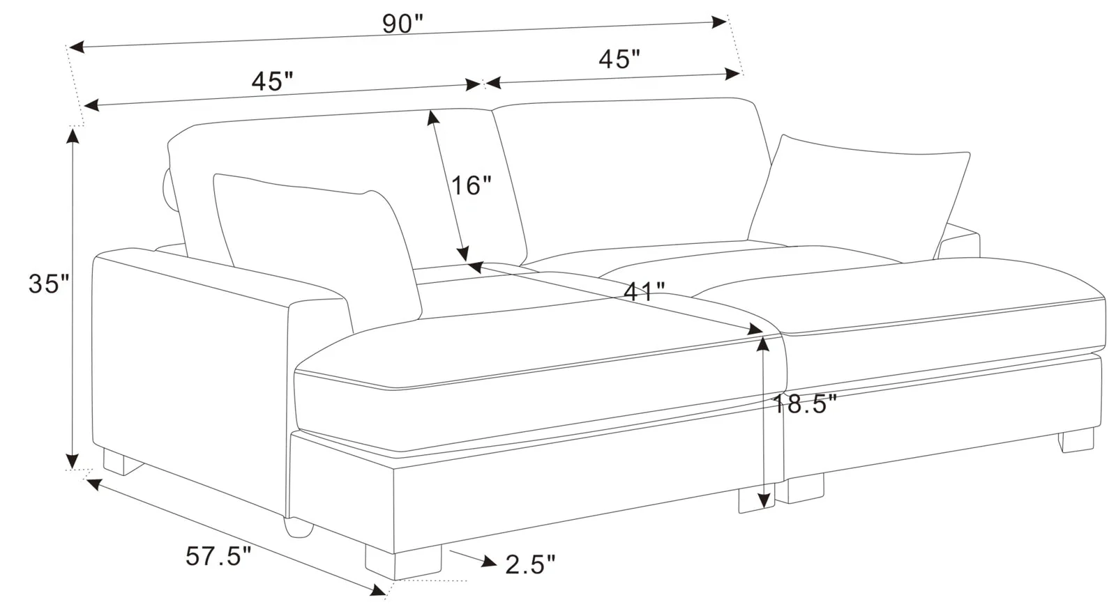 Oversized Corduroy Modular Sofa & Ottoman – Ultra Soft, Customizable Living Room Seating - Image 9