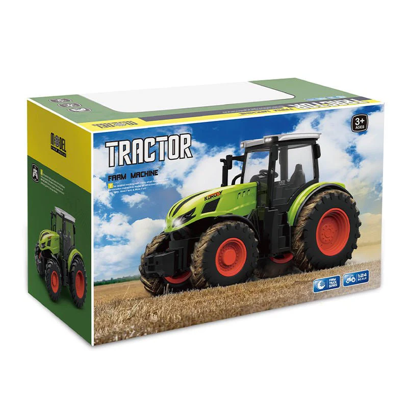 Creative 2.4G RC Farm Tractor – 1:24 Scale Remote Control Truck Car Toys YKN0173A - Image 2