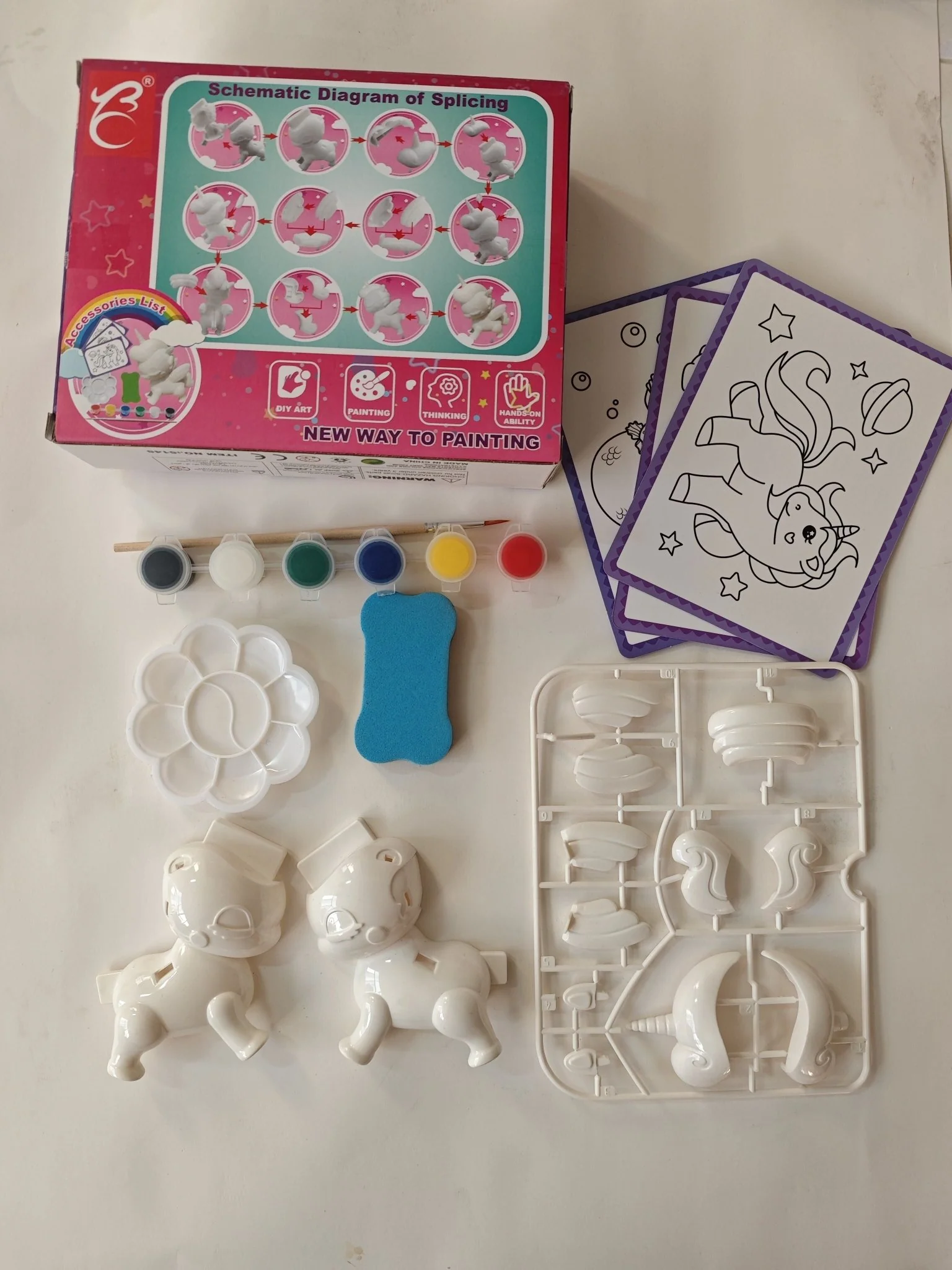 Creative Plaster DIY Painting Set - Unicorn SM585516 - Image 2