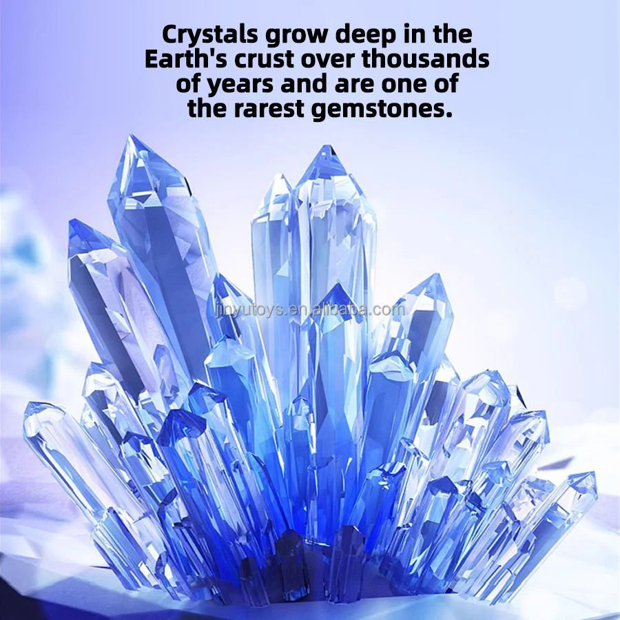 Crystal Growing Science Experiment Kit 2-Crystal STEM Learning Set JY432737 - Image 2