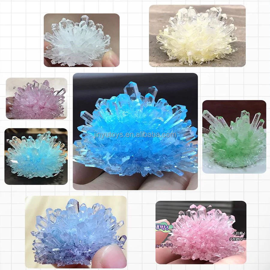 Crystal Growing Science Experiment Kit 2-Crystal STEM Learning Set JY432737 - Image 5