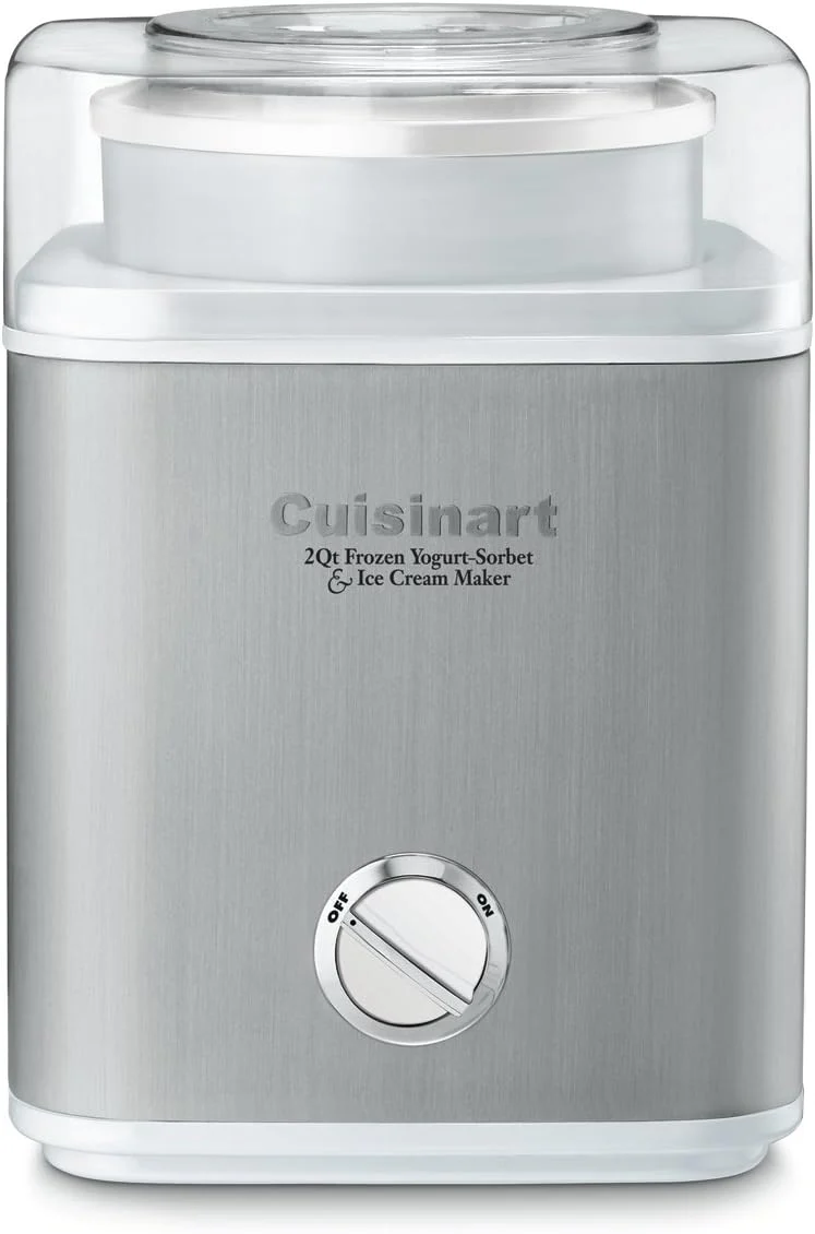 Cuisinart Pure Indulgence Frozen Yogurt-Ice Cream & Sorbet Maker, 2-Qt Capacity, Silver (ICE-30WNC), has scratches,photos added