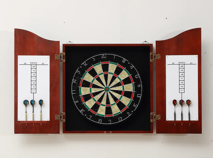 Dartboard and Cabinet Set – Professional Dart Tip Board with Accessories, SKU: 326271