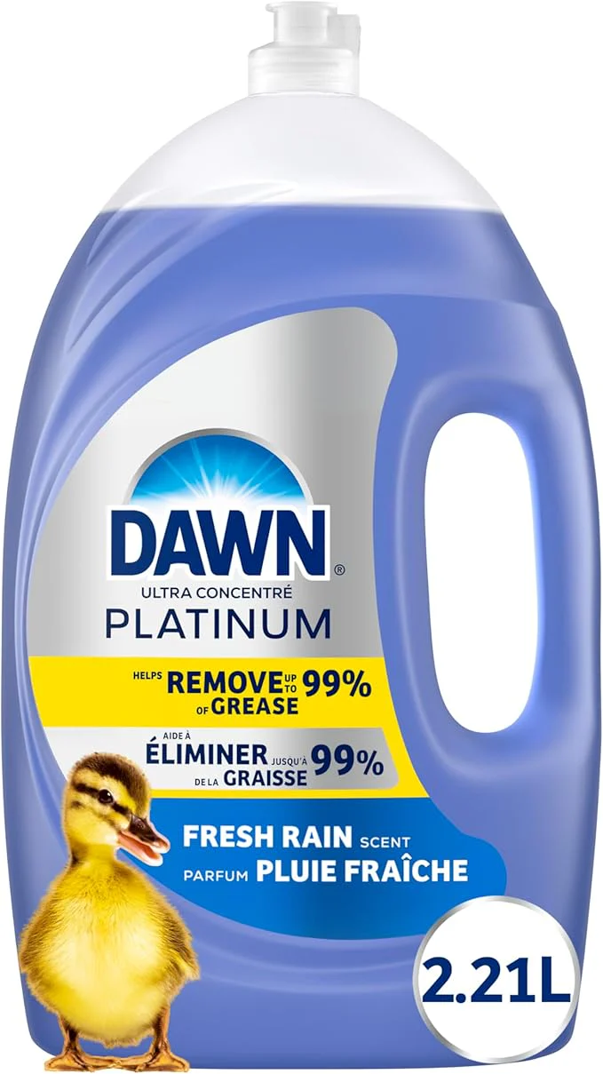 Dawn Platinum Dish Soap Refill Refreshing Rain 2.21L Concentrated Dishwashing Liquid