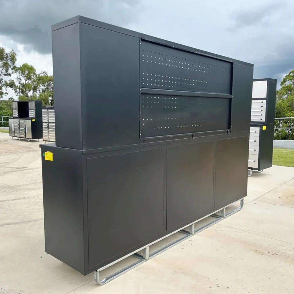 10 FT Heavy-Duty Modular Tool Bench & Cabinet System with 30–40 Lockable Drawers Workbench - Image 21