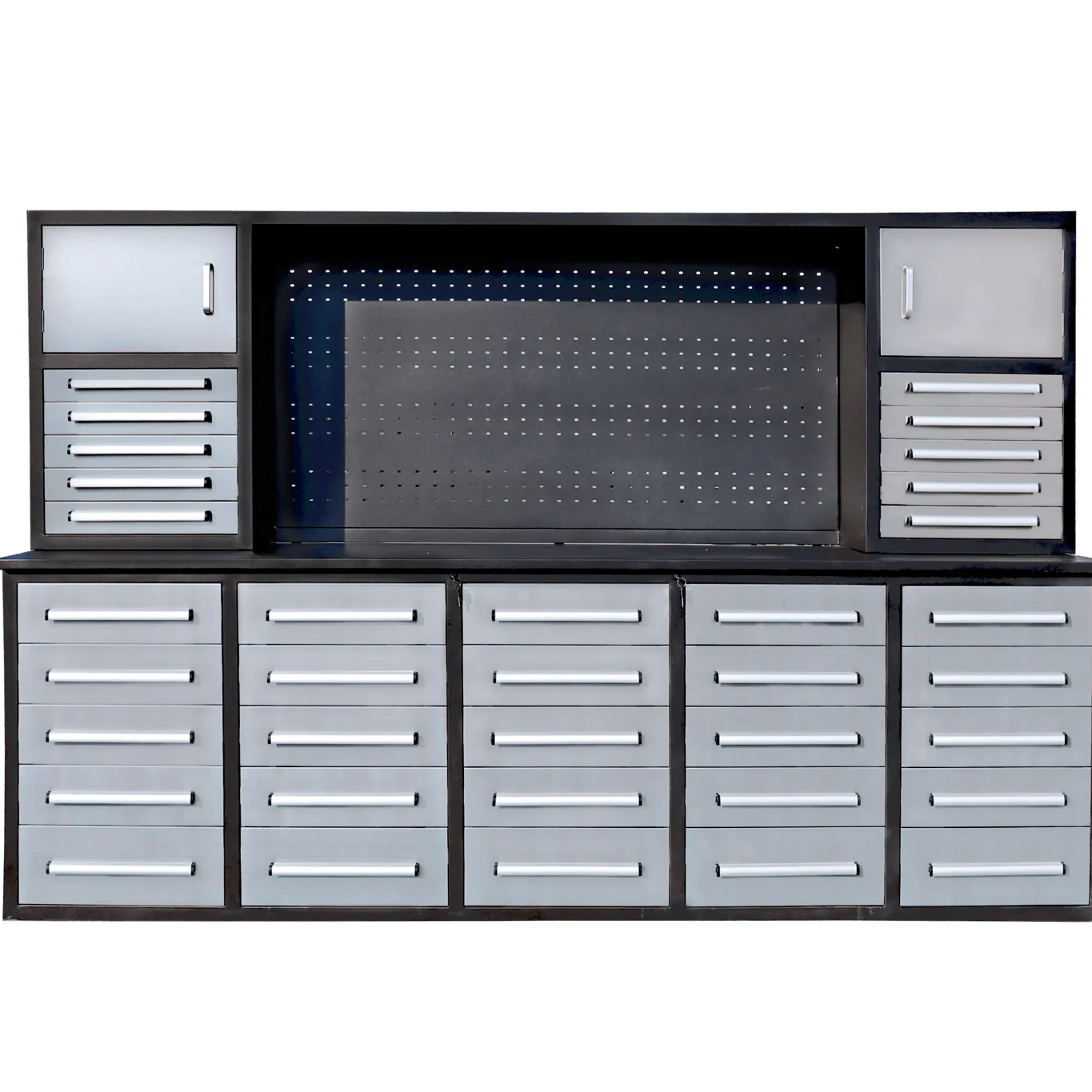 10 FT Heavy-Duty Modular Tool Bench & Cabinet System with 30–40 Lockable Drawers Workbench - Image 22