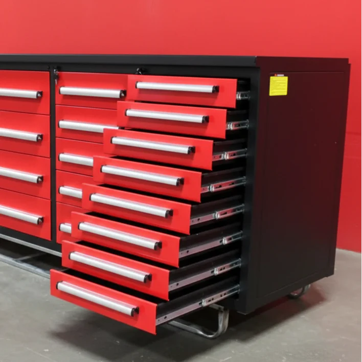 10 FT Heavy-Duty Modular Tool Bench & Cabinet System with 30–40 Lockable Drawers Workbench - Image 3