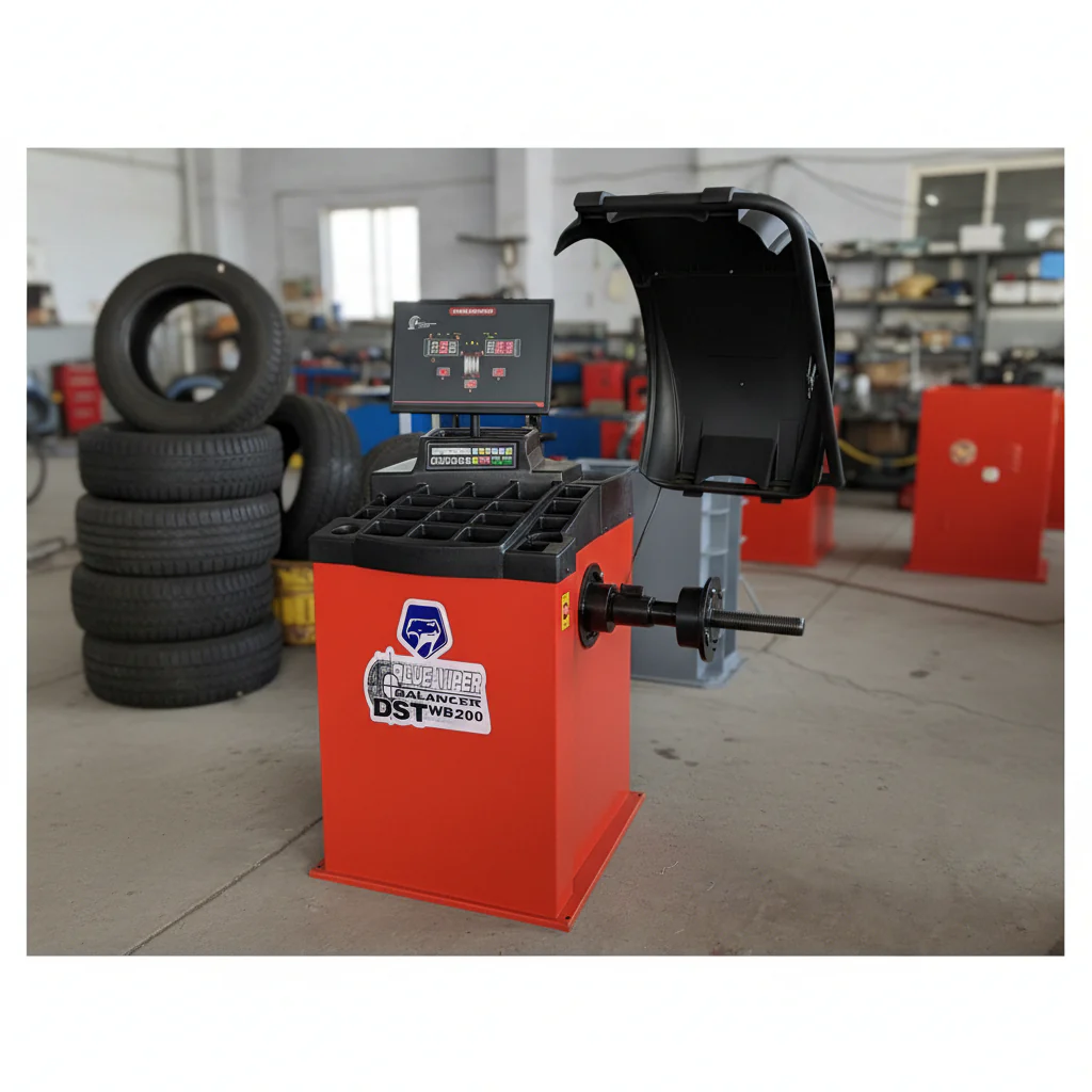 Deluxe Digital Wheel Tire Balancer – Self-Calibrating, 10"–24" Rim Range, 220V, SKU: WB200A