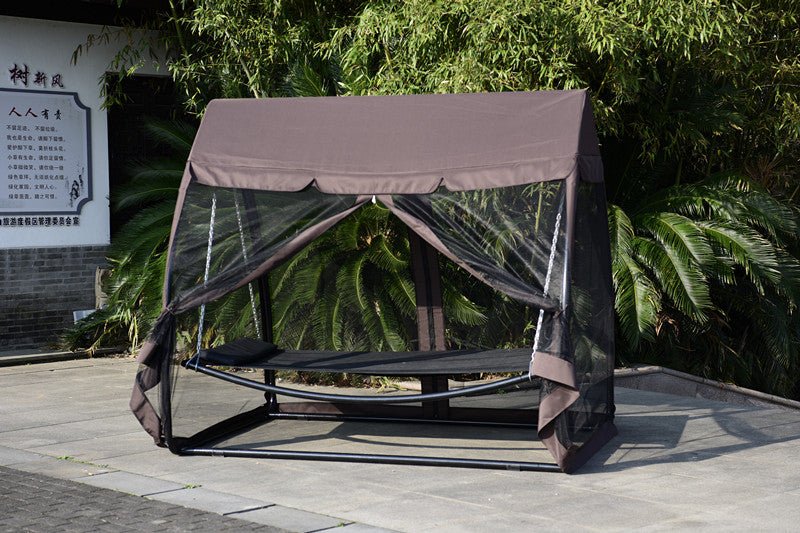 New Deluxe Hammock Swing Bed with Mosquito Net – Outdoor Hanging Lounger for Camping, Backyard & Travel CS15001 - Image 2