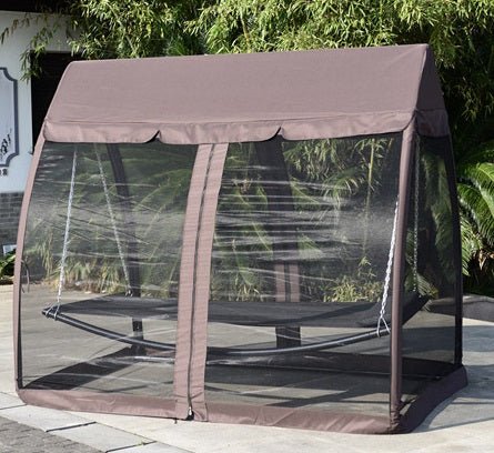 New Deluxe Hammock Swing Bed with Mosquito Net – Outdoor Hanging Lounger for Camping, Backyard & Travel CS15001 - Image 3