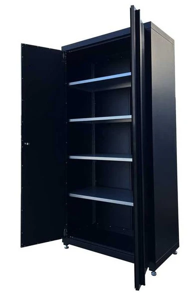 Deluxe Heavy-Duty Tool Cabinet Garage Storage Organizer Black Stainless Steel - Image 6
