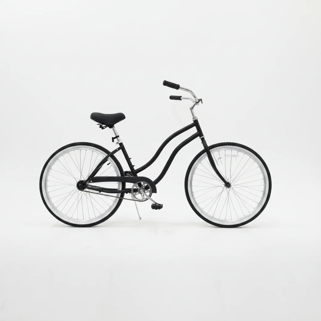 Deviant 26" Beach Cruiser Bike – Single-Speed Comfort Bicycle, Black Finish Model 253043