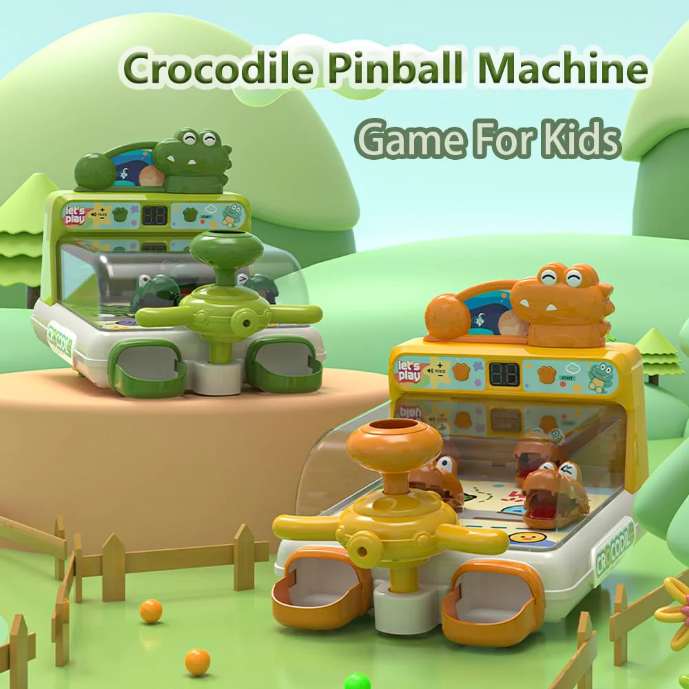 Dinosaur Crocodile Pinball Game Board Kids Arcade Toy CPS307349 - Image 3