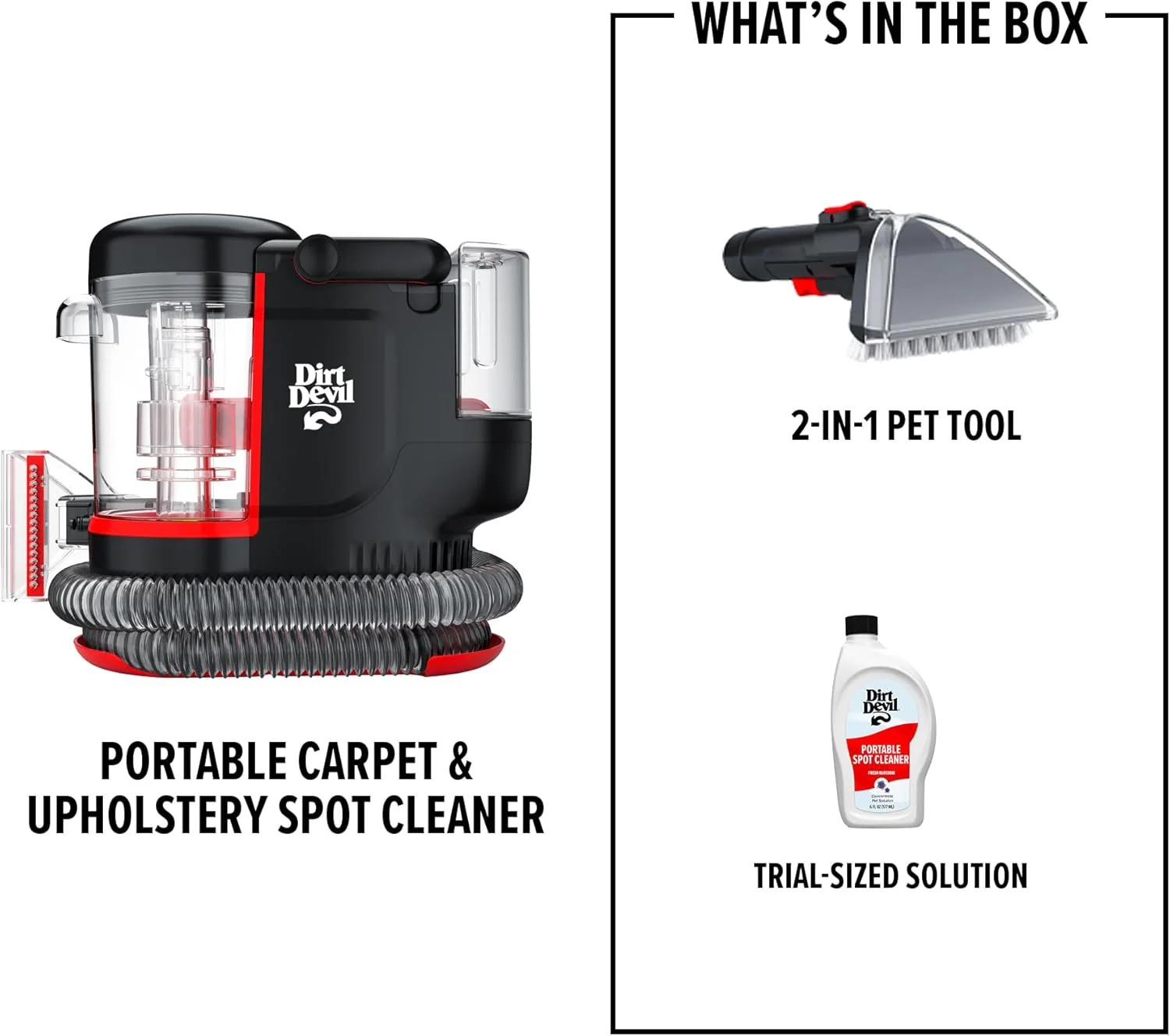 Dirt Devil Portable Carpet & Upholstery Spot Cleaner, FD13010 - Image 3