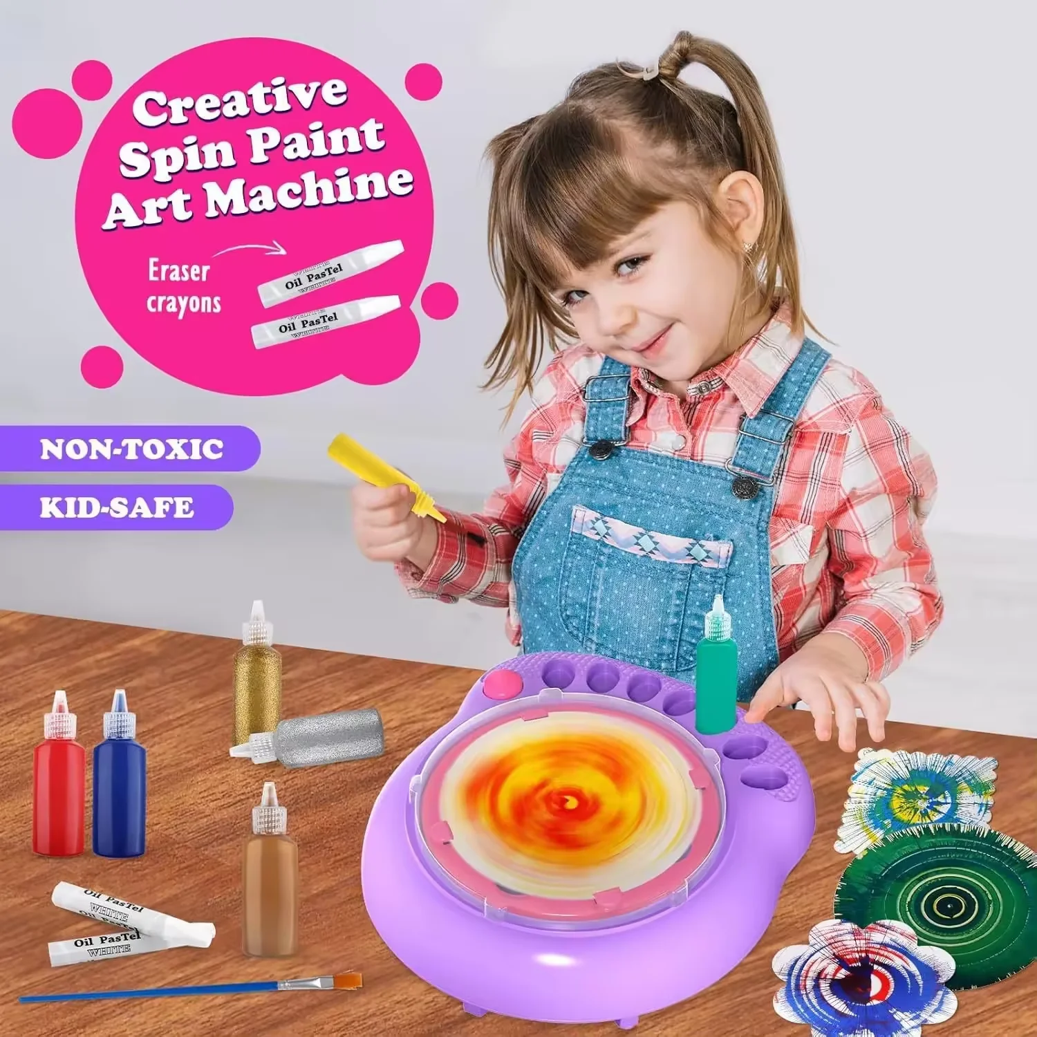 DIY Paint Spin Art Machine Kit for Kids – Art Spinner Toy | YS16381125 - Image 6