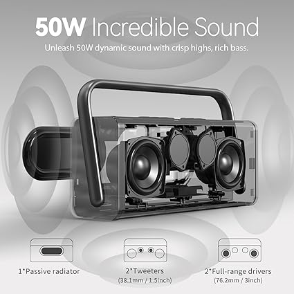 DOSS SoundBox Portable Bluetooth Speaker Wireless Speaker - Image 3