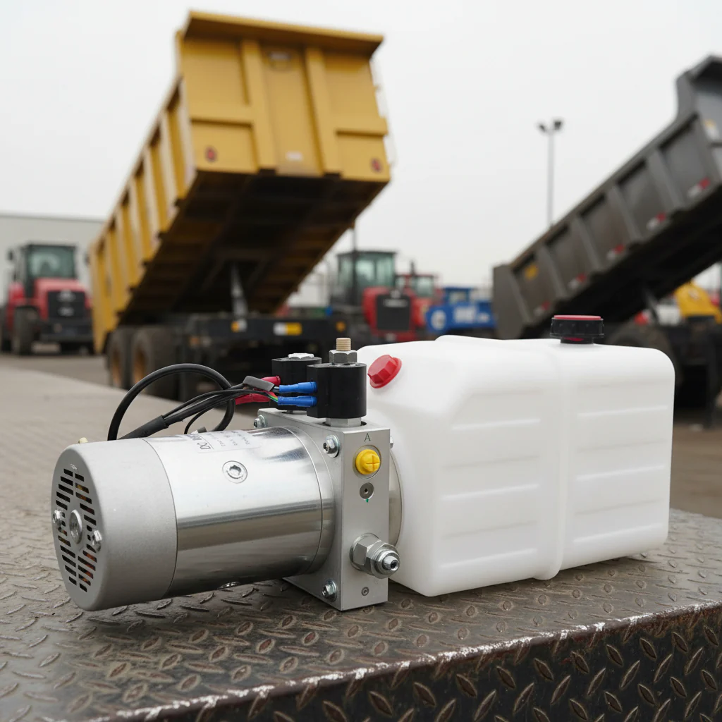 Double Acting Hydraulic Power Pump – 12V Trailer Hoist Pump with 6 & 8 Quart Reservoirs