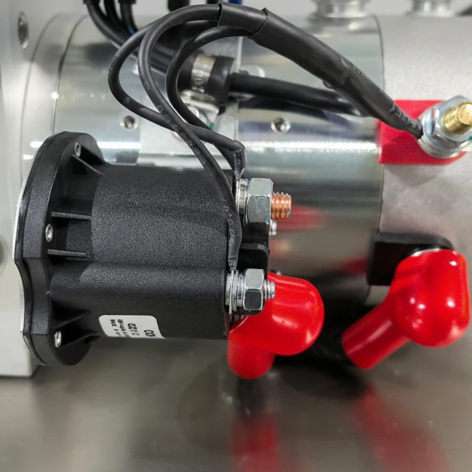 Double Acting Hydraulic Power Pump – 12V Trailer Hoist Pump with 6 & 8 Quart Reservoirs - Image 4