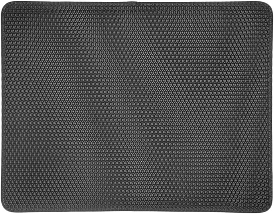 Double-Layer Cat Litter Mat – 21.7×27.6" Honeycomb EVA with Waterproof Bottom ICM05XL - Image 2