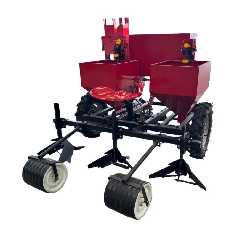 Double Row Potato Planter for 20–50 HP Tractors, Adjustable Row Spacing, Fertilizer Box Included PT2CM6