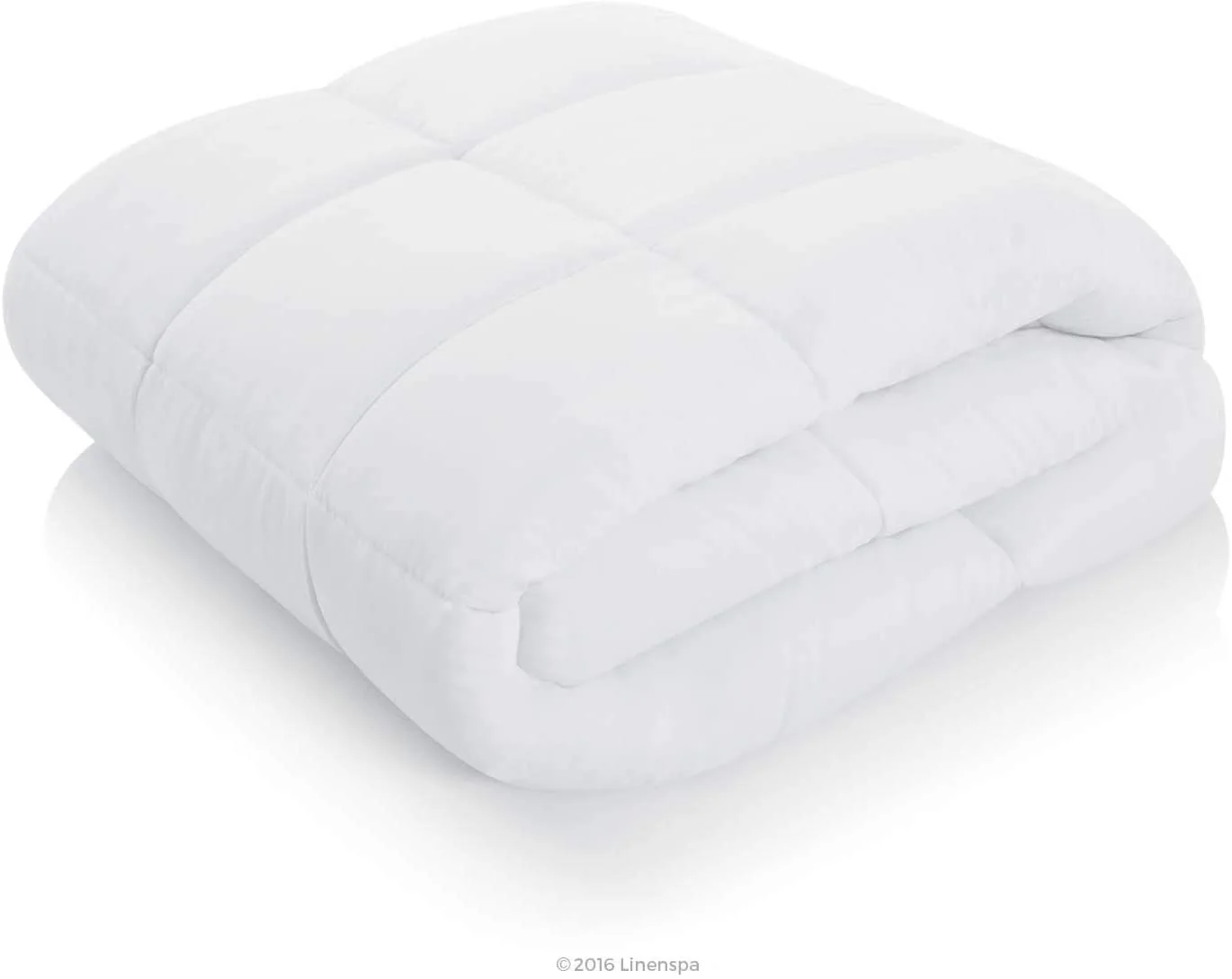 Down Alternative Microfiber Comforter – White, All-Season, Queen & King Sizes - Image 4