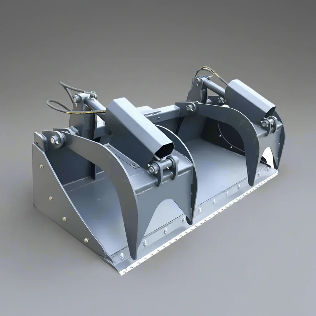 Dual Cylinder Scrap Grapple Bucket – Heavy-Duty Skid Steer Attachment with 3,000 LB Capacity - Image 2